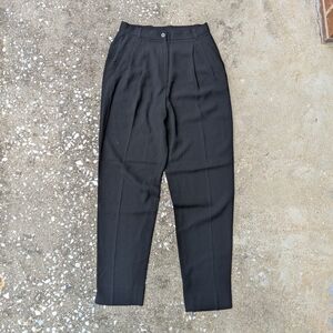 Women's Black Pleated Dress Pants